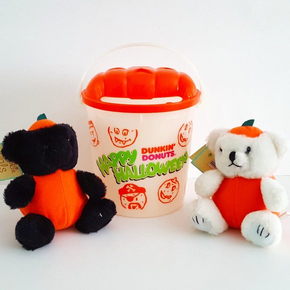Other - Halloween Dunkin' Donuts Trick or Treat Pail Approx.7"H x 6.5" W/2 Small…